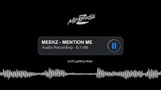 Meekz  Mention Me Lyric Visualizer [upl. by Eiramassenav]