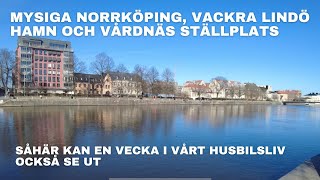 Gratis husbilsplats i Lindö hamn  Mysiga Norrköping  En natt på ställplats vid Vårdnäs Stiftsgård [upl. by Annaitat]