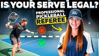 How to Serve Legally Learn the 2 Pickleball Serves [upl. by Nollek]