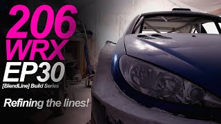 PEUGEOT 206 WRC INSPIRED BODY KIT 2021 design  Building a budget WRC car  Ep30 BlendLine [upl. by Raimund]