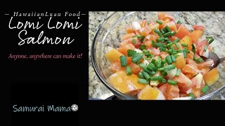 Lomi Lomi Salmon Recipe  How To Make Lomi Salmon  Hawaiian Luau  Hawaiian Salad [upl. by Atinnek800]