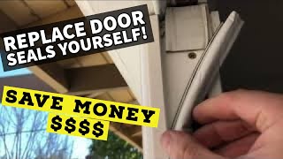 HOW TO REPLACE WORN OR DAMAGED DOOR WEATHERSTRIP KERF SEALS IN YOUR HOME OR BUSINESS SAVE MONEY [upl. by Oemac695]