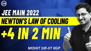 Newtons Law of cooling in 2 min  Most asked concept  JEE Main 2025  JEE Physics by Mohit Sir [upl. by Astrea251]