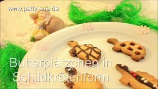 Butterplätzchen in Schildkrötenform [upl. by Zined]