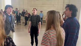 Alabama High School Singers Give Impromptu Rendition of National Anthem at DCs Jefferson Memorial [upl. by Maynard]