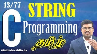 13 String Array in C Language  C language In Tamil [upl. by Aivatahs485]