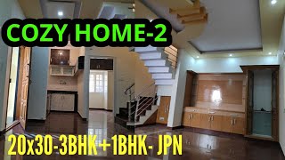 Cozy Home Plan 20x30 BDA 3BHK1BHK  JP Nagar Bengaluru [upl. by Fredericka]