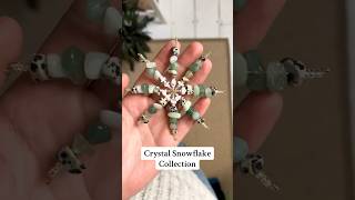 ❄️ Crystal snowflake Christmas decorations snowflakes christmasdecorations [upl. by Nylesaj]