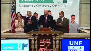 CEO Rings Bell at New York Stock Exchange  UniFirst Corporation UNF [upl. by Maurreen]