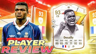 🤯93 THE GOLAZO SHOW EVOLUTION DESAILLY PLAYER REVIEW  EA FC 24 ULTIMATE TEAM [upl. by Eillen]