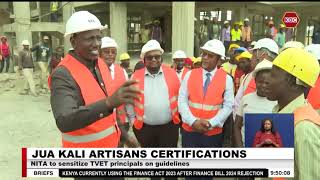 NITA to sensitize TVET principals on certification guidelines for Jua Kali Artisans [upl. by Maxama]