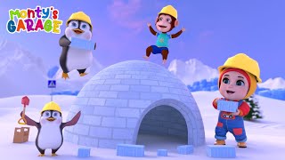 The Construction Song  Nursery Rhymes For Kids  Monty’s Garage [upl. by Annirtak]