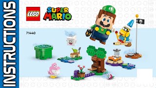 LEGO 71440 instructions  Super Mario  2024  Adventures with Interactive LEGO Luigi lego funny [upl. by Adiazteb]