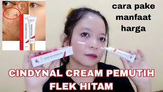 SALEP CREAM PEMUTIH FLEK HITAM MEMBANDEL CINDYNAL CREAM [upl. by Dachi]