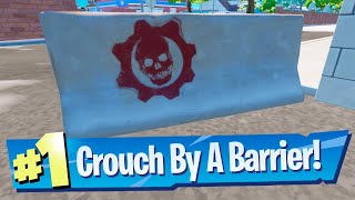 Crouch Behind Barrier Location  Fortnite Delta One Challenges [upl. by Ecnarrot]