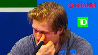 NHL BREAKING NEWS A Sad Day for Brock Boeser Injury of Vancouver Canucks  Life Threatening Issue [upl. by Akemeuwkuhc]