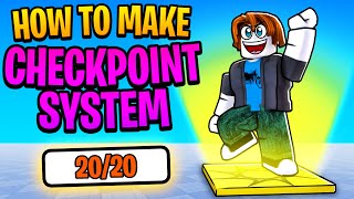 How to make checkpoint system  Roblox Studio [upl. by Eanrahc]