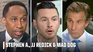 Stephen A vs JJ Redick vs Mad Dog 🍿 NuggetsTimberwolves amp Jayson Tatum criticism 🏀  First Take [upl. by Iruyas205]