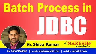 JDBC Tutorials  Batch Process in JDBC  Advanced Java  MrShiva Kumar [upl. by Annail358]