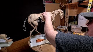 Adding the First Clay to my TruForm Horse Armature For a New Project [upl. by Halbert479]