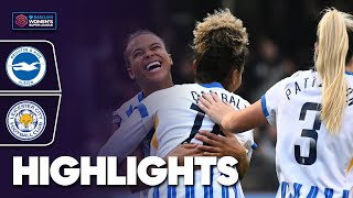 Parris Secures Win  Brighton amp Hove Albion v Leicester City Highlights  Barclays WSL 202425 [upl. by Gibson733]