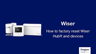 Wiser  How to factory reset wiser hub R and devices [upl. by Sumer53]