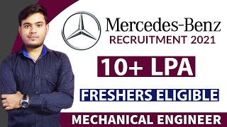 MercedesBenz India Mechanical Engineering Jobs Update 18 MNC Job  Latest Job Updates 2021 [upl. by Inimod]