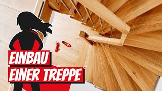 Einbau einer Treppe  Bauhelden [upl. by Lennox]