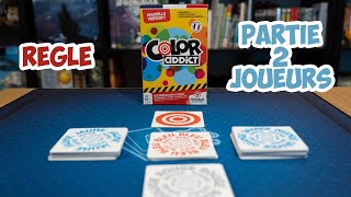 Color Addict Nouvelle édition  Règle et partie 2 joueurs [upl. by Ohnuj727]