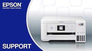 Epson EcoTank ET2850  Wireless Setup Using the Control Panel [upl. by Nwahsid767]