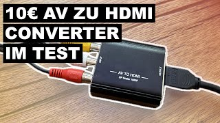 10 EUR Cinch AV auf HDMI Converter im Test [upl. by Holmen]