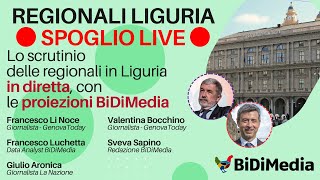 ● Spoglio LIVE ● Regionali in Liguria con le PROIEZIONI BiDiMedia [upl. by Mendoza652]