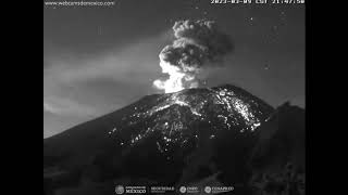 POPOCATÉPETL Volcano  March 9 2023  Eruption  Time Lapse [upl. by Ohara428]