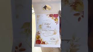 Wedding Invitation Card Design vs The Outcome When Printed shorts [upl. by Neemsay]