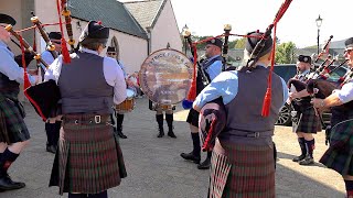 Battle of the Somme amp Heights of Dargai by Grampian District Pipes and Drums by Braemar Mews in 2019 [upl. by Airamahs]