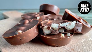 Keto Chocolate Macadamia Nut Fat Bombs Recipe  Simple Fat Bombs  3 Ingredients [upl. by Adnawyek]