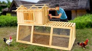 Full tutorial to build 2 level wooden chicken coop [upl. by Sylram81]