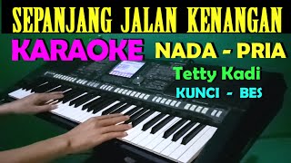 SEPANJANG JALAN KENANGAN  KARAOKE NADA PRIA [upl. by Neehsas]