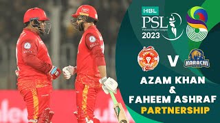 Game Changing Partnership By Azam Khan amp Faheem Ashraf  Match 19  HBL PSL 8  MI2T [upl. by Bigod]