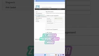 ZTE F670L Router Password Change wifi zte wifipassword [upl. by Liahkim]