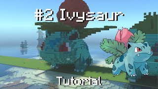 How to build a Pokémon Ivysaur statue in Minecraft Tutorial [upl. by Constantin]