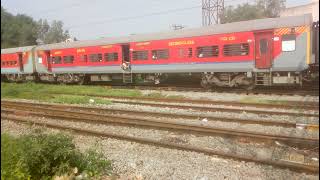 Tr No 12163 LTT  MAS SF EXP arriving to PUTTUR for its scheduled halt with KJM WAP7 SHIMSHA [upl. by Llenwad]