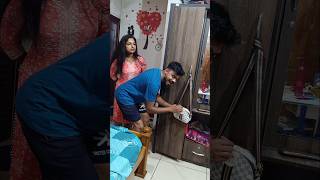 Crazy husband 🤣 Watch end 😂🙏 shorts trending viralvideo couplegoals funny SVThalasserycouple [upl. by Rihana]