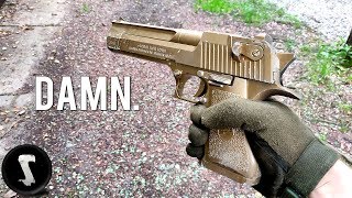 The Golden Overpowered Airsoft Desert Eagle you will WANT [upl. by Martres]