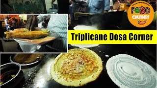 Taste the food at Triplicane Dosa Corner  FOOD CHUTNEY 01 [upl. by Ehtnax]