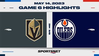 NHL Game 6 Highlights  Golden Knights vs Oilers  May 14 2023 [upl. by Southworth]