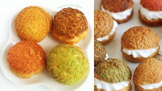 Choux au Craquelin  Crunchy Cream Puff Recipe 쿠키슈 만들기  한글자막 [upl. by Eiramoj]