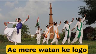 Ae Mere Watan Ke Logon  Lata Mangeshkar  MDS  Dance Cover  Independence day 2021 [upl. by Llemhar]