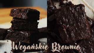 Przepis na wegańskie BROWNIE Mocno czekoladowe Brownie [upl. by Elvin]