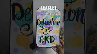 easiest leaflet for presentation😍 leaflet craft project [upl. by Yboc]